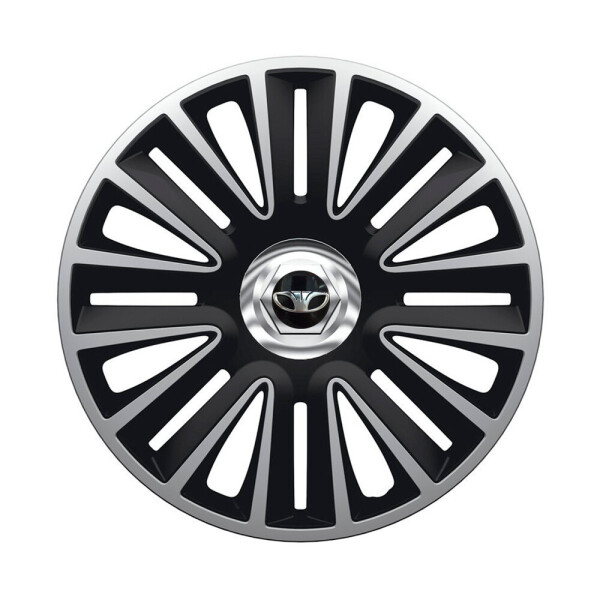 

Автомобильные колпаки Argo Quadro Pro Silver-Black R14 4 шт. (с логотипом Daewoo)