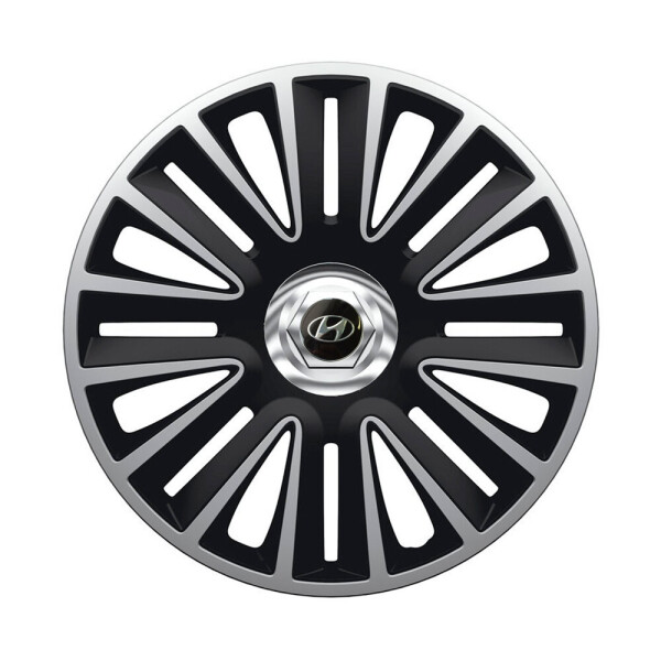 

Автомобильные колпаки Argo Quadro Pro Silver-Black R14 4 шт. (с логотипом Hyundai)