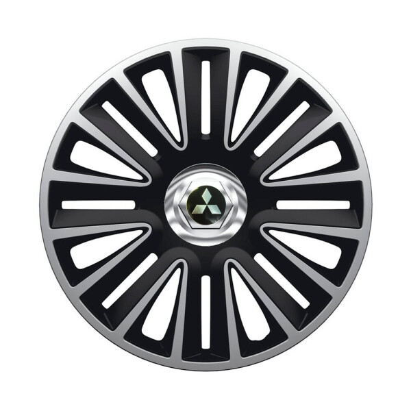 

Автомобильные колпаки Argo Quadro Pro Silver-Black R14 4 шт. (с логотипом Mitsubishi)