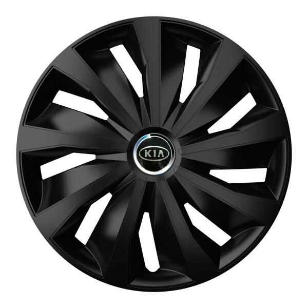 

Автомобильные колпаки 4 Racing Grip Pro Black R13 4 шт. (с логотипом Kia)