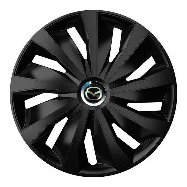 

Автомобильные колпаки 4 Racing Grip Pro Black R13 4 шт. (с логотипом Mazda)