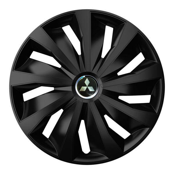 

Автомобильные колпаки 4 Racing Grip Pro Black R13 4 шт. (с логотипом Mitsubishi)