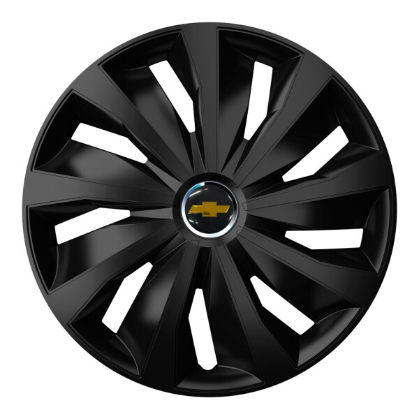 

Автомобильные колпаки 4 Racing Grip Pro Black R16 4 шт. (с логотипом Chevrolet)