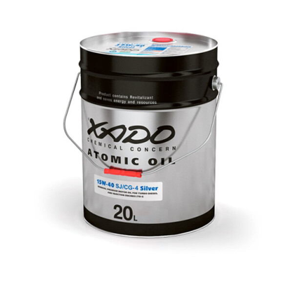 

Минеральное моторное масло XADO Atomic Oil 15W-40 CG-4/SJ Silver (20л)