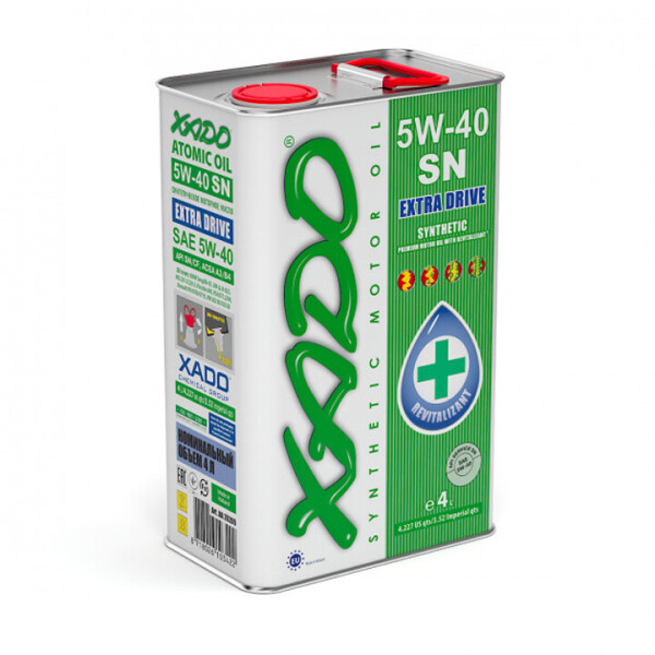 

Синтетическое моторное масло XADO Atomic Oil 5W-40 SN (20л)