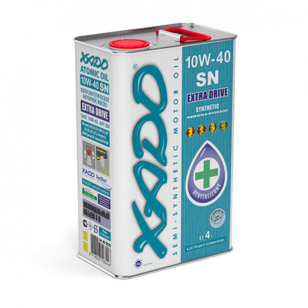 

Полусинтетическое моторное масло XADO Atomic Oil 10W-40 SN (4л)