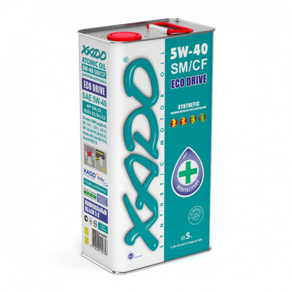 

Синтетическое моторное масло XADO Atomic Oil 5W-40 SM/CF (5л)