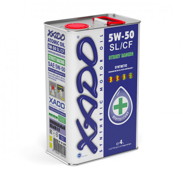 

Синтетическое моторное масло XADO Atomic Oil 5W-50 SL/CF (4л)