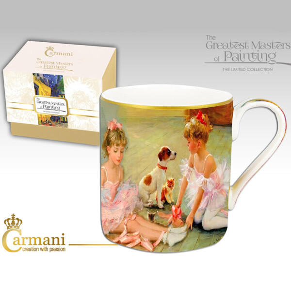 

Кружка фарфоровая Балерина на отдыхе Carmani 045-0134