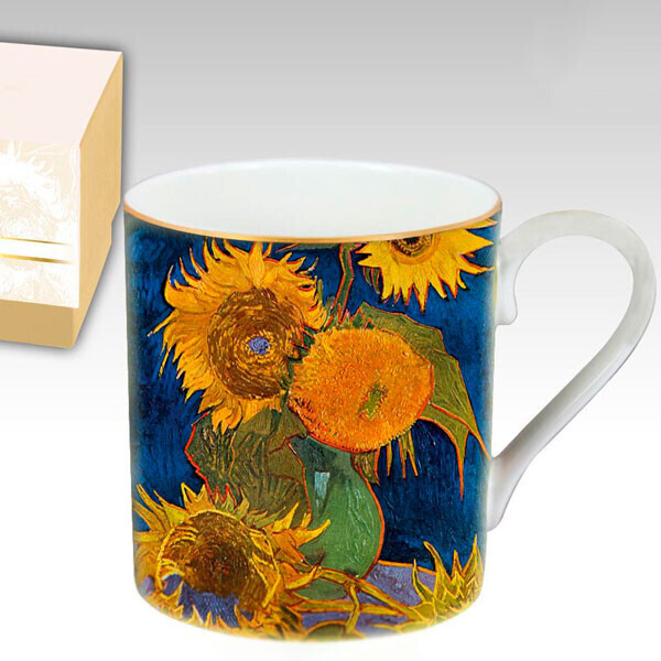 

Кружка фарфоровая Ван Гог 6 подсолнечников Carmani 045-0105