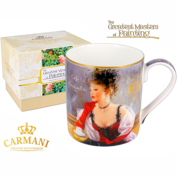 

Кружка фарфоровая За чашкой кофе Carmani 045-0128