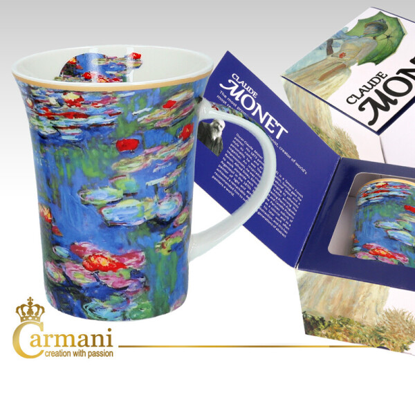 

Кружка фарфоровая Клод Моне водяные лилии Carmani 045-8104