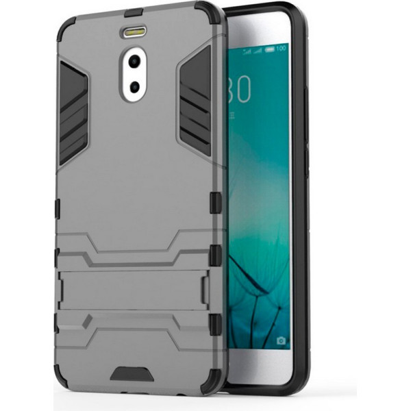 

-подставка ударопрочный Transformer для Meizu M6 Note с мощной защитой корпуса (Металл / Gun Metal) (279289)