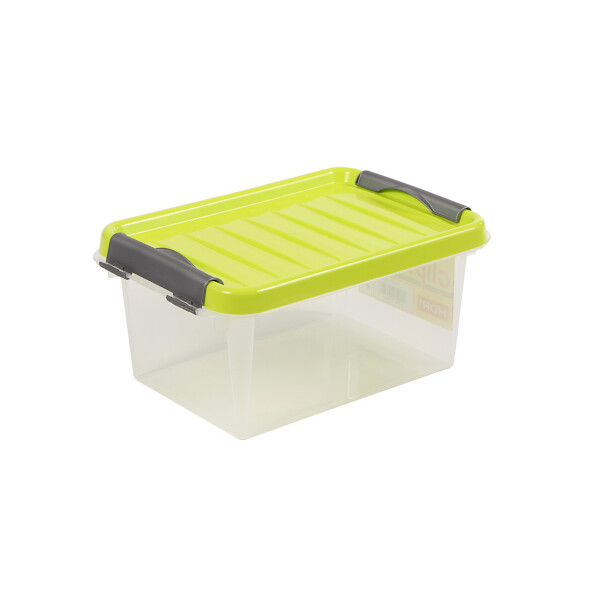 

Контейнер пластиковый 8л с клипсами ClipBOX light Heidrun Италия, 33х22,5 h16 см (арт. 602_салатовий)
