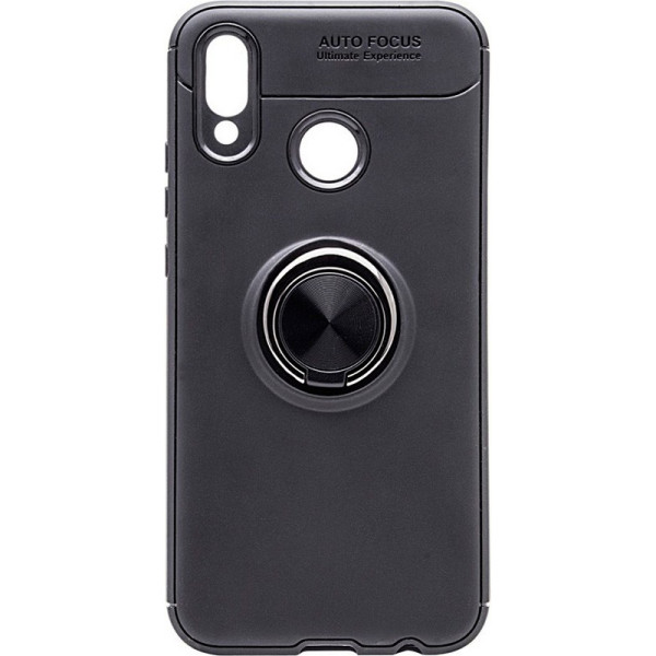 

TPU Deen ColorRing с креплением под магнитный держатель для Huawei P20 Lite (черный / черный) (573811)