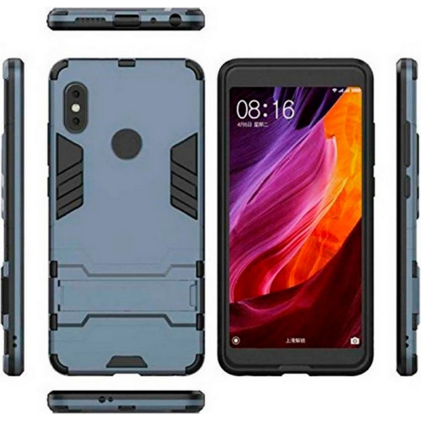 

-подставка ударопрочный Transformer для Huawei P20 Lite с мощной защитой корпуса (Серый / Metal slate) (574539)