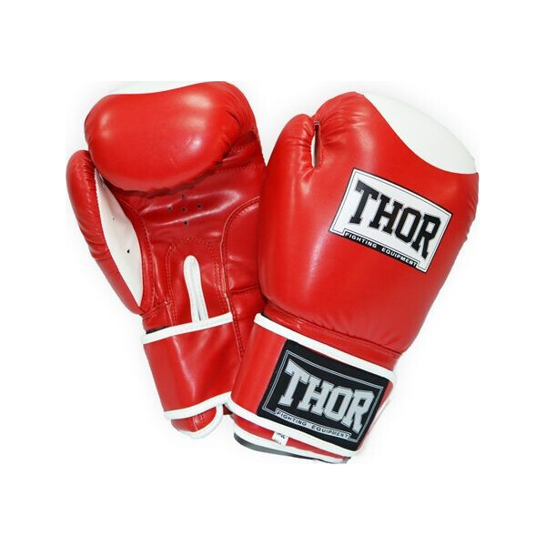 

Перчатки боксерские THOR COMPETITION 14oz /Кожа /красно-белые