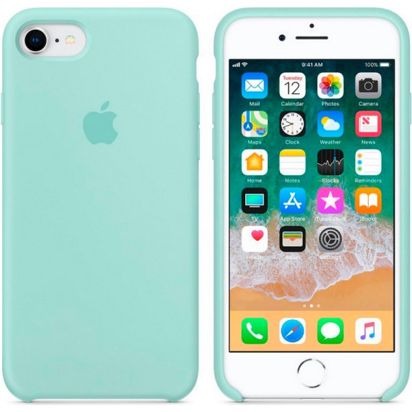 

Silicone case (AAA) для Apple iPhone 7 / 8 (4.7") (Голубой / Marine Green) (663403)
