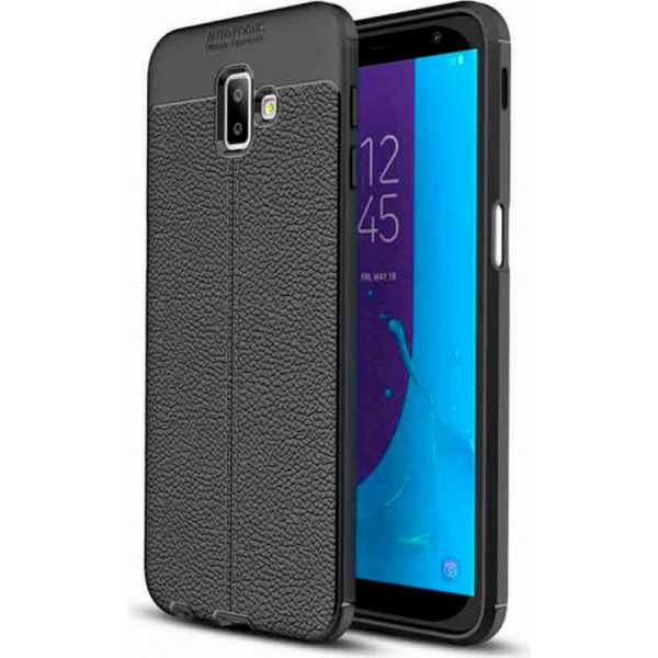 

TPU фактурный (с имитацией кожи) для Samsung Galaxy J6+ (2018) (черный) (666234)