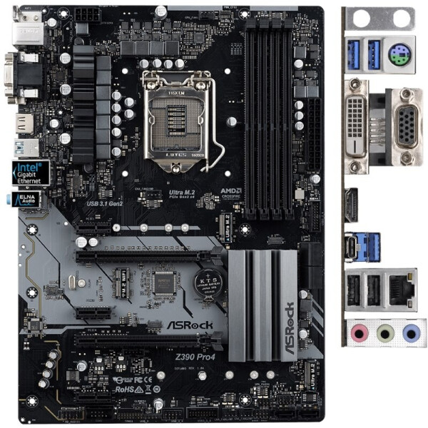 

Материнская плата ASRock Z390 Pro4