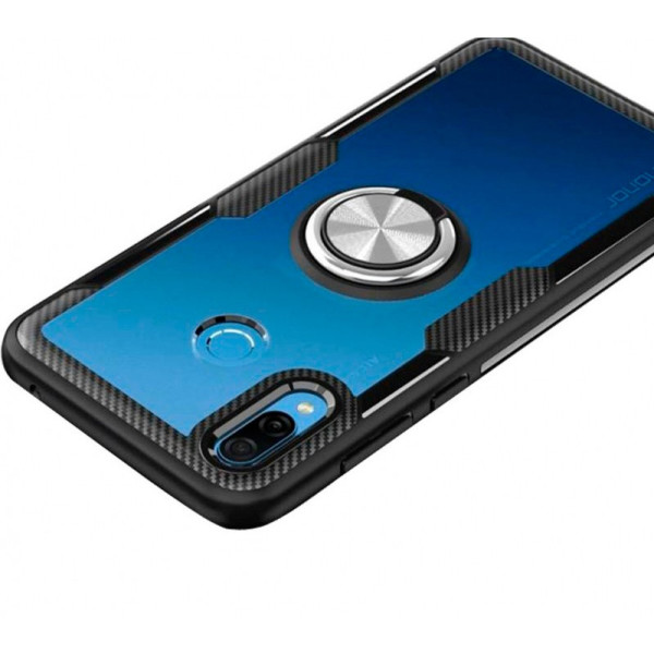 

TPU+PC Deen CrystalRing с креплением под магнитный держатель для Huawei Honor 8X (бесцветный / черный) (681771)