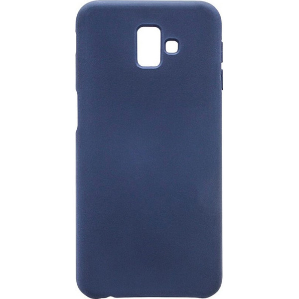 

силиконовый Deen Silicone Case для Samsung Galaxy J6+ (2018) (Темно-синий ) (681815)