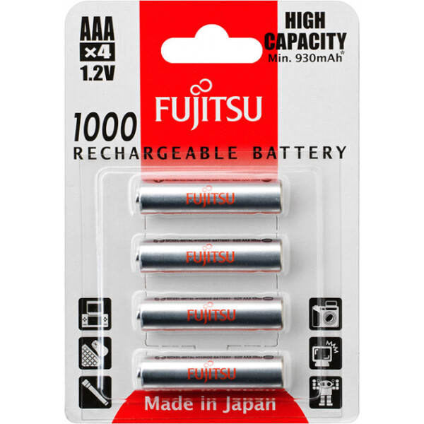 

Аккумулятор FUJITSU High Capacity Ni-Mh ААА/R03 4шт/уп blister (4976680591359)
