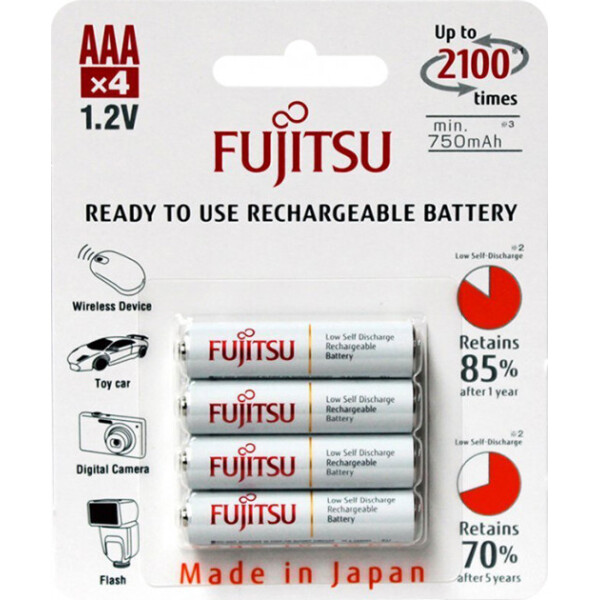 

Аккумулятор FUJITSU WHITE Ni-Mh ААА/R03 4шт/уп blister (4976680591250)