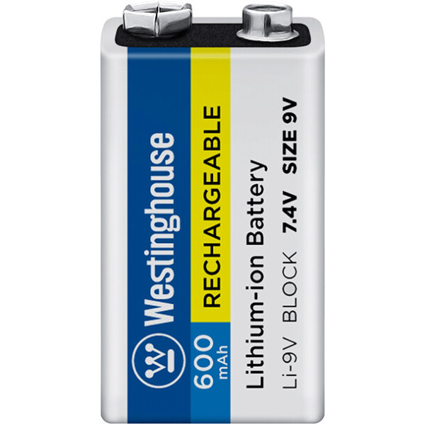 

Аккумулятор литий-ионный Westinghouse Li-ion Крона 9V, 600mAh, 1шт (889554010280)