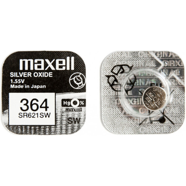 

Оксид-серебряно-цинковые батарейка Maxell "таблетка" SR621SW 1шт/уп (4902580132224)
