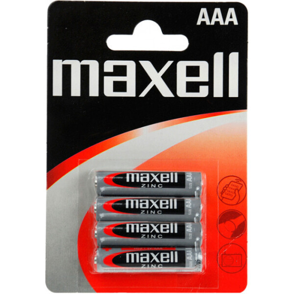 

Солевая батарейка Maxell AAА/R-03 4шт/уп blister (4902580154035)
