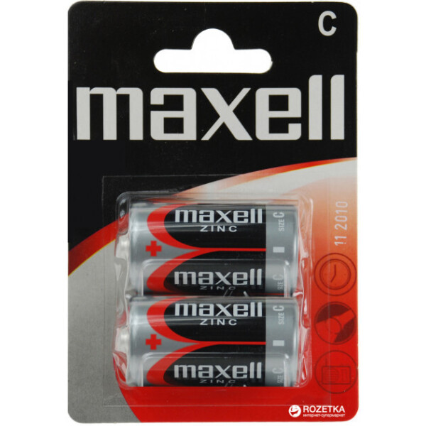 

Солевая батарейка Maxell R14 2шт/уп blister (4902580152154)