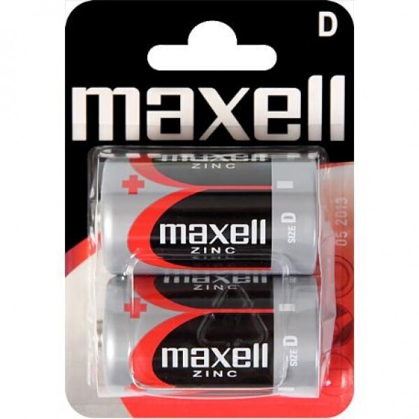 

Солевая батарейка Maxell R20 2шт/уп blister (4902580151140)