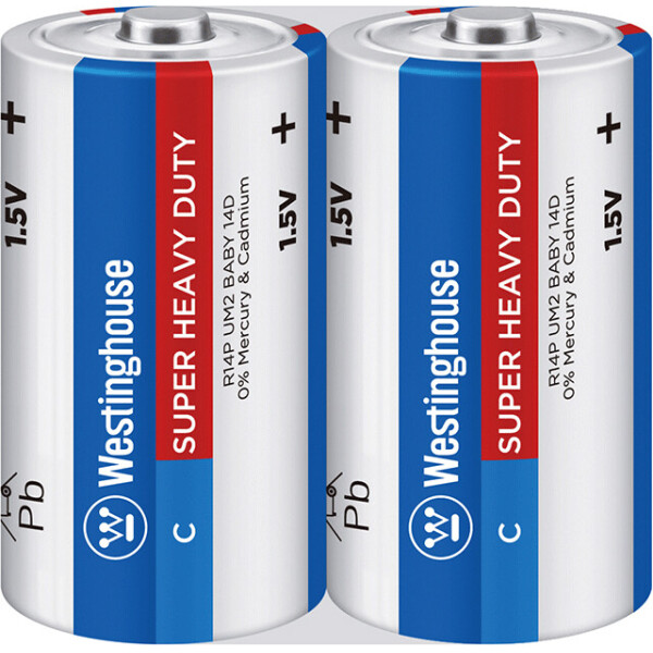 

Солевая батарейка Westinghouse Super Heavy Duty C/R14 2шт/уп shrink (889554000854)