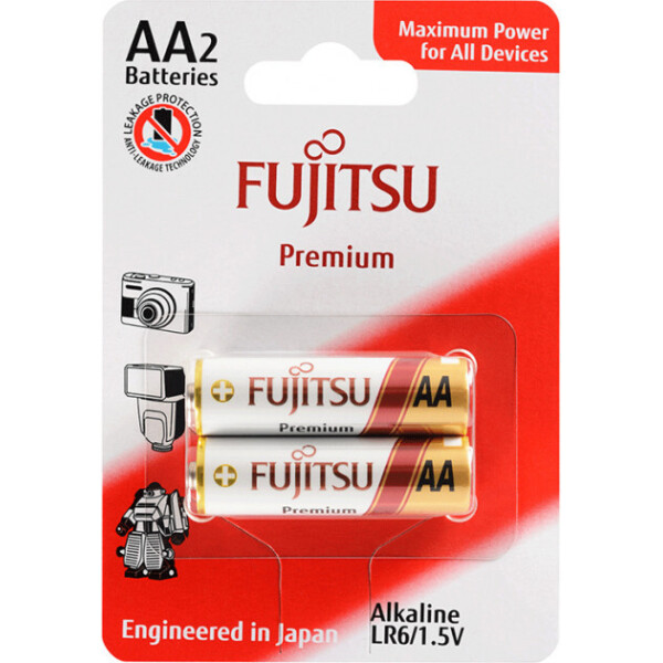

Щелочная батарейка FUJITSU Alkaline Premium АА/LR6 2шт/уп blister (4976680822804)