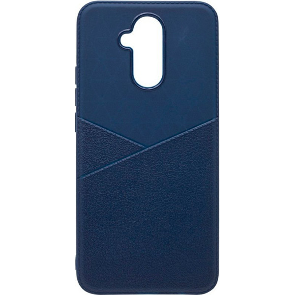 

TPU с имитацией кожи Leather Half для Huawei Mate 20 lite (Синий) (682108)