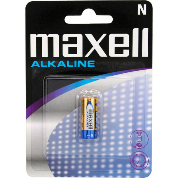 

Щелочная батарейка Maxell Alkaline N/LR1 1шт/уп blister (4902580150266)