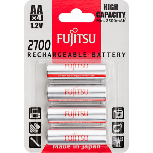

Аккумулятор FUJITSU High Capacity Ni-Mh АА/R6 4шт/уп blister (4976680591335)
