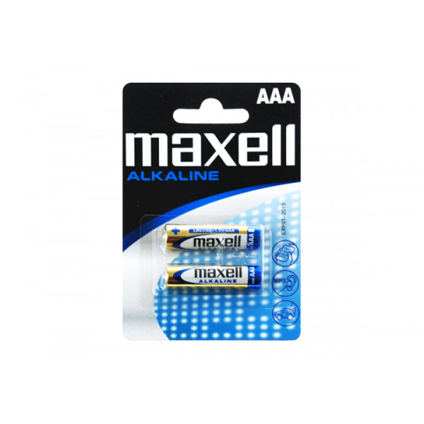

Щелочная батарейка Maxell Alkaline AAА/LR03 2шт/уп blister (4902580164577)