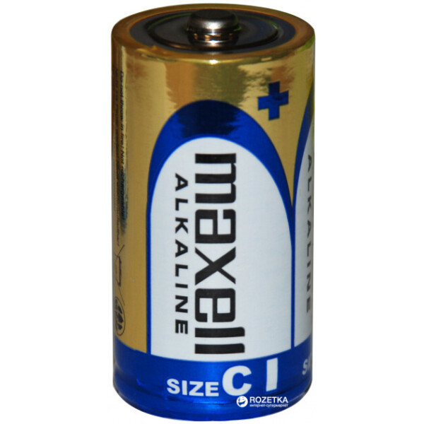 

Щелочная батарейка Maxell Alkaline C/LR14 2шт/уп shrink (4902580162108)