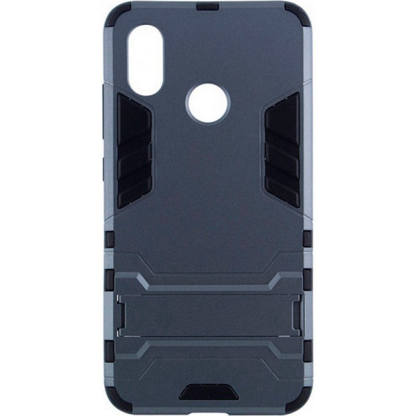 

-подставка ударопрочный Transformer для Xiaomi Redmi Note 7 с мощной защитой корпуса (Металл / Gun Metal) (683382)
