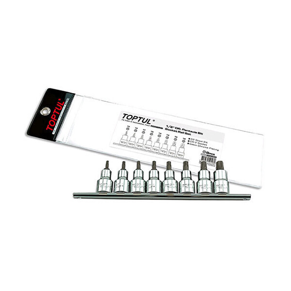 

Набор головки с насадкой пятигранные с отверстием TOPTUL 1/2 TORX T20-T55 8ед. GAAG0806