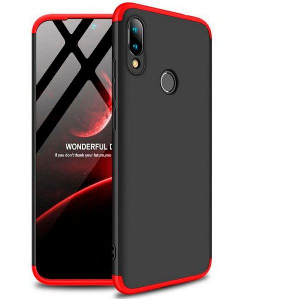

пластиковая накладка GKK LikGus 360 градусов для Xiaomi Redmi Note 7 / Note 7 Pro (черный / красный) (684308)