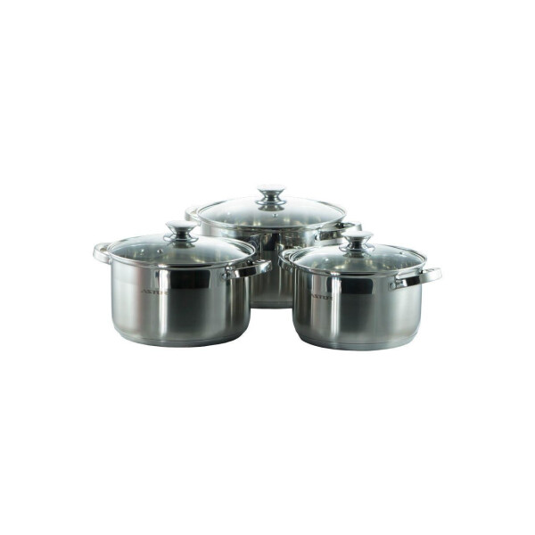 

Набор посуды нержавеющий Astor - 2,1 x 3,9 x 6,1 л (3 шт.) (AST 1702)