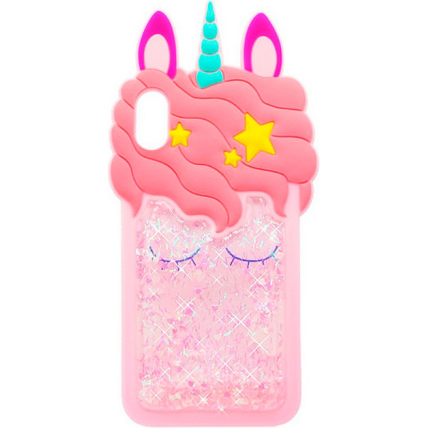 

силиконовый Unicorn 3D для Apple iPhone XS Max (6.5") (Розовый) (685050)