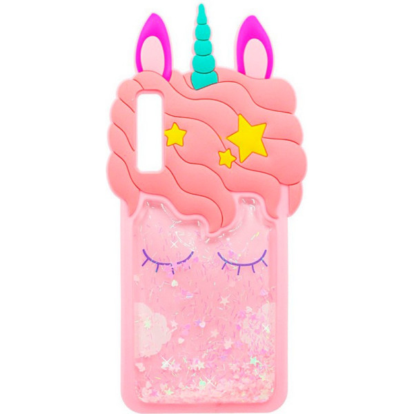 

силиконовый Unicorn 3D для Samsung A750 Galaxy A7 (2018) (Розовый) (685054)