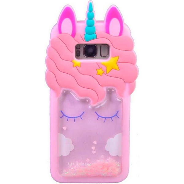 

силиконовый Unicorn 3D для Samsung G950 Galaxy S8 (Розовый) (685056)