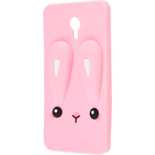 

силиконовая накладка 3D Child Bunny для Meizu M3 / M3 mini / M3s (Розовый) (685307)