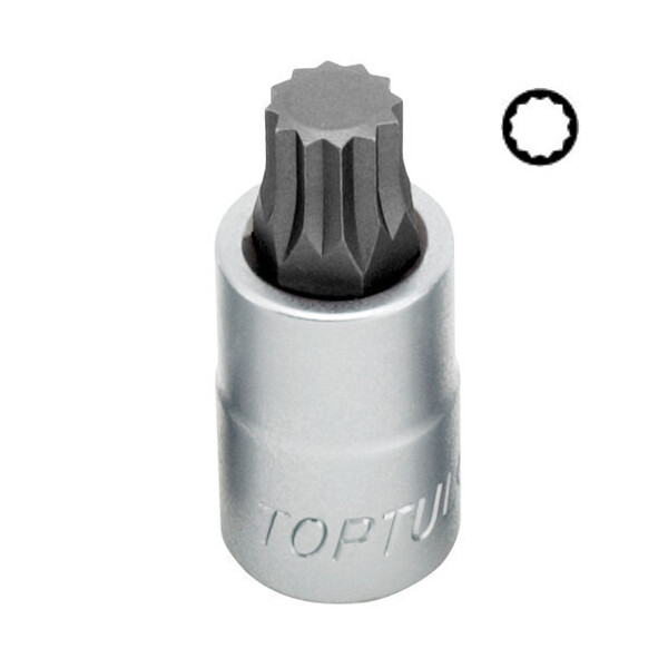 

Головка торцевая SPLINE TOPTUL M8 L55мм 1/2 BCHA1608