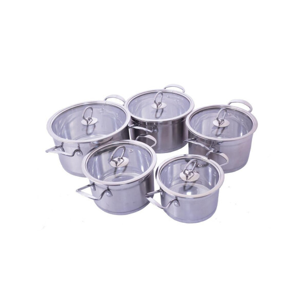 

Набор посуды нержавеющий Empire - 2,5 x 2,6 x 3,3 x 4,2 x 5,5 л (5 шт.) (5004)